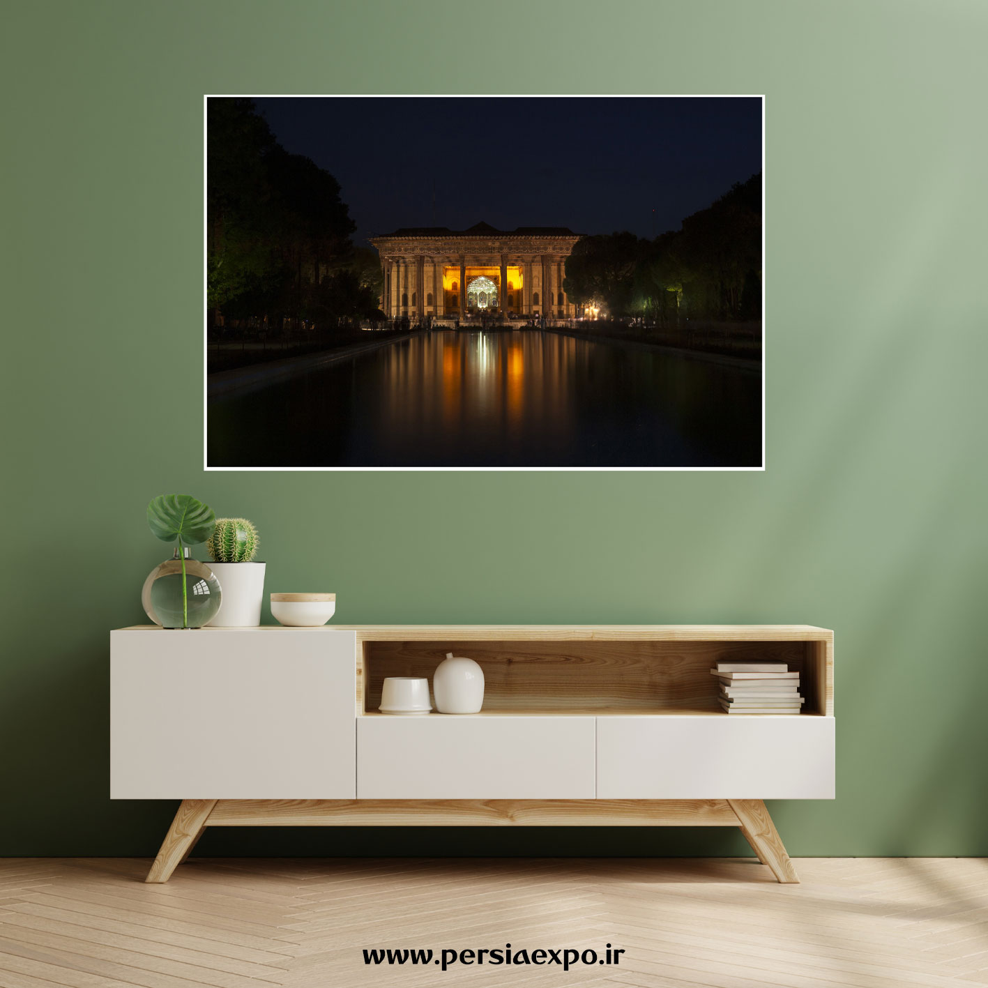 تابلو عکس کاخ چهلستون تابلو عکس کاخ چهلستون