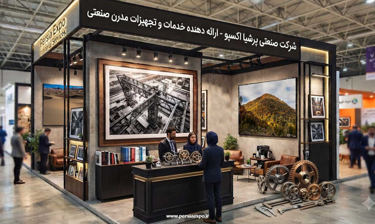 تابلوعکس نفیس در طراحی غرفه نمایشگاه